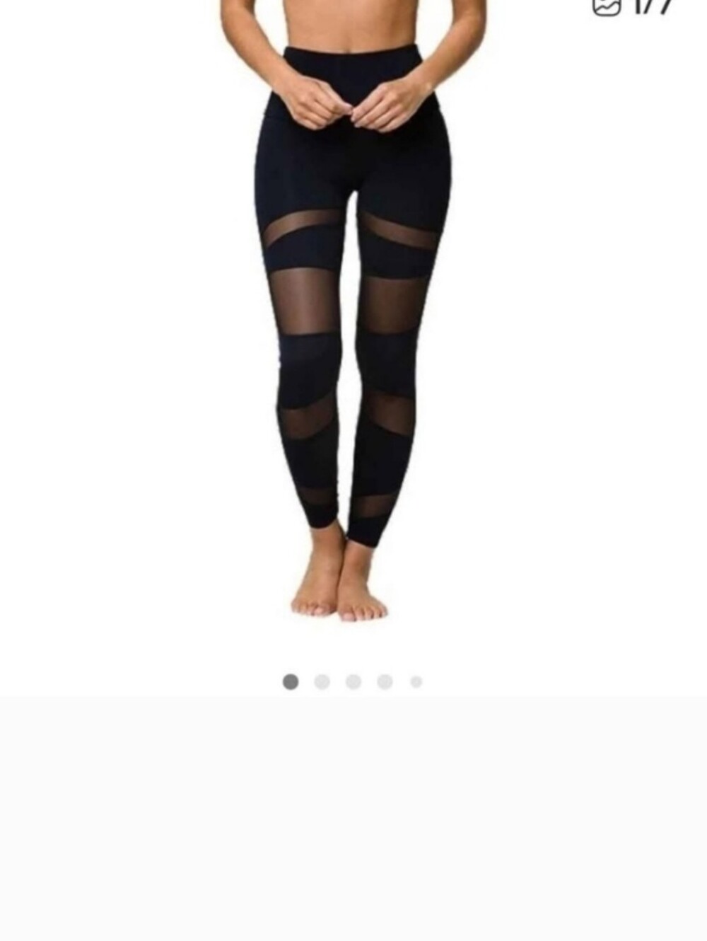 Onzie mesh detailing Black Leggings